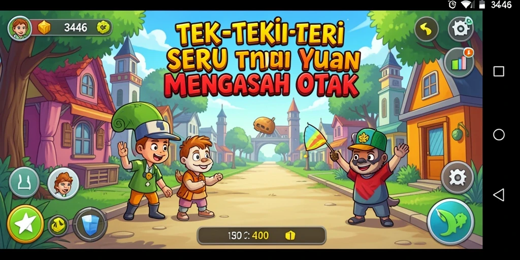 Screenshot gameplay 3446 dengan teka-teki yang menarik.