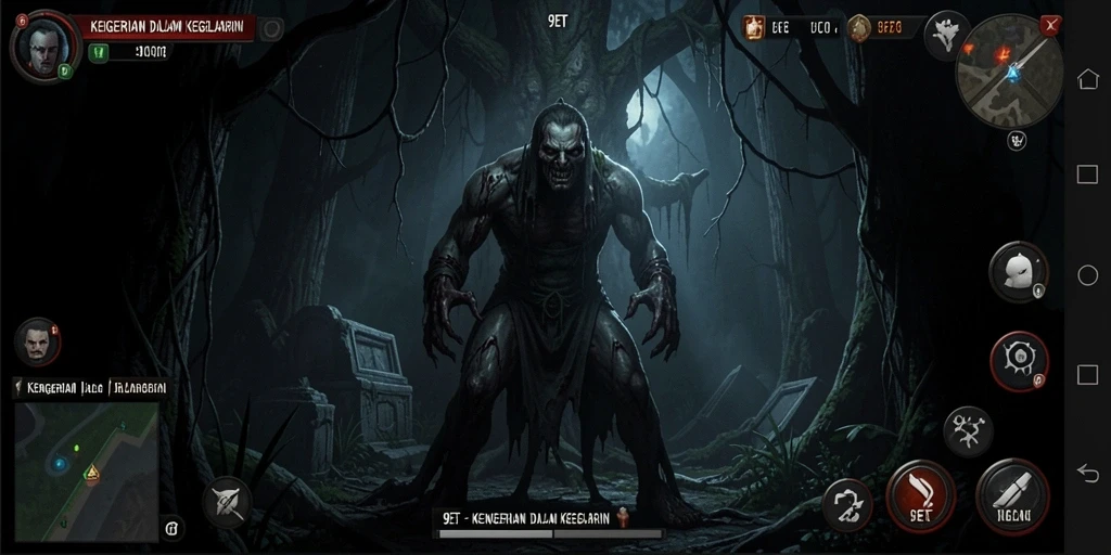 Gameplay seru dan menegangkan dalam suasana horor.