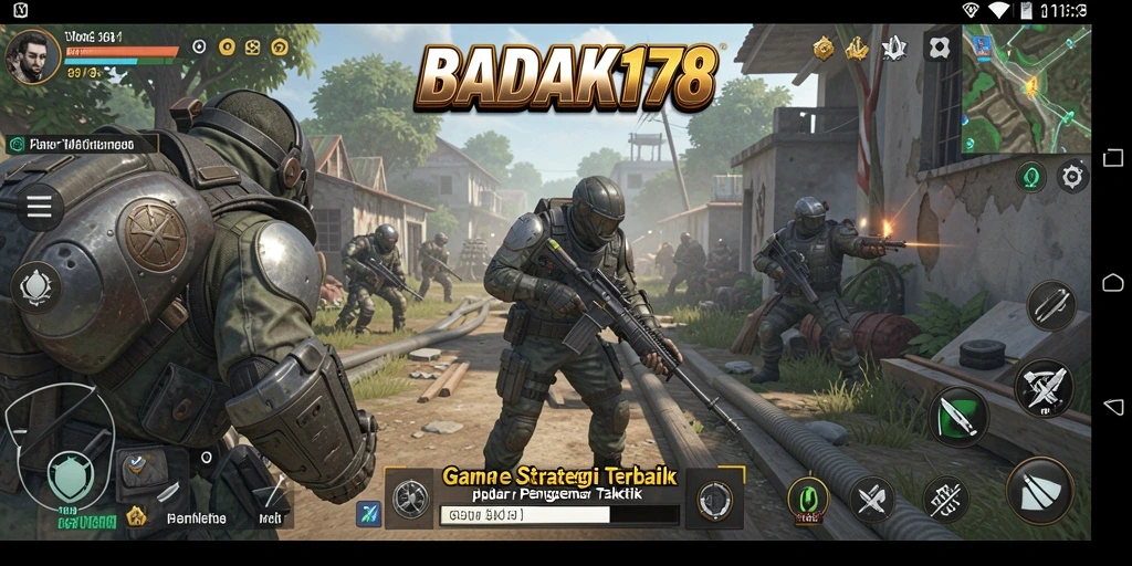 Tampilan gameplay 'BADAK178' yang menegangkan dan penuh strategi.