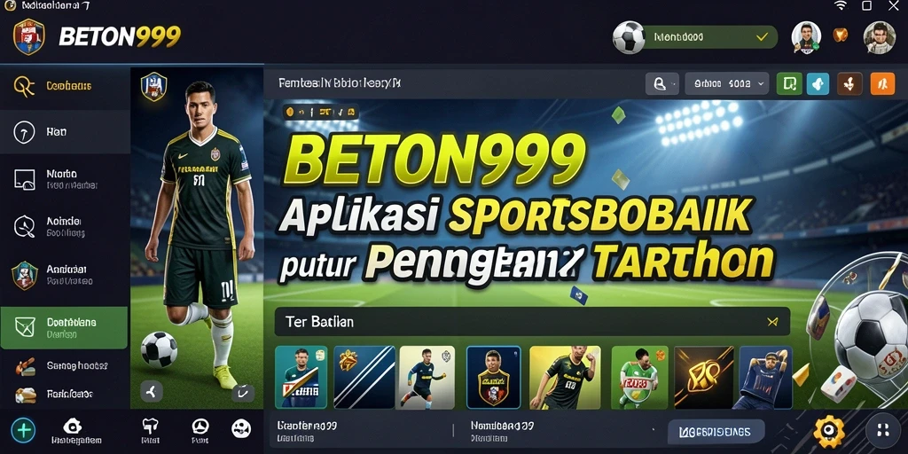 Tangkapan layar utama <strong>BETON999</strong> menampilkan taruhan langsung pada pertandingan olahraga.