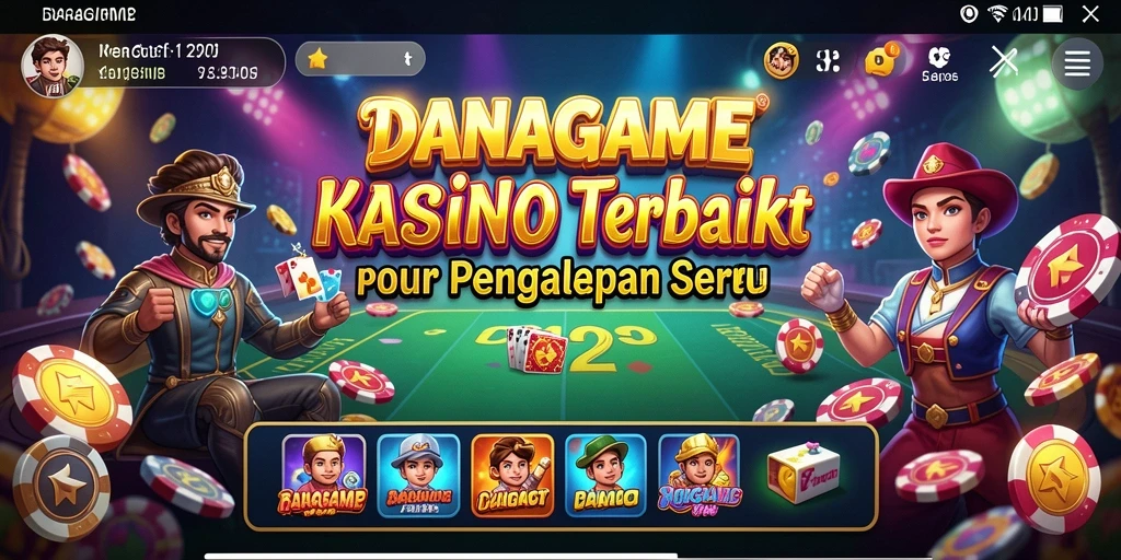 Tampilan gameplay seru di DANAGAME dengan berbagai permainan Kasino.