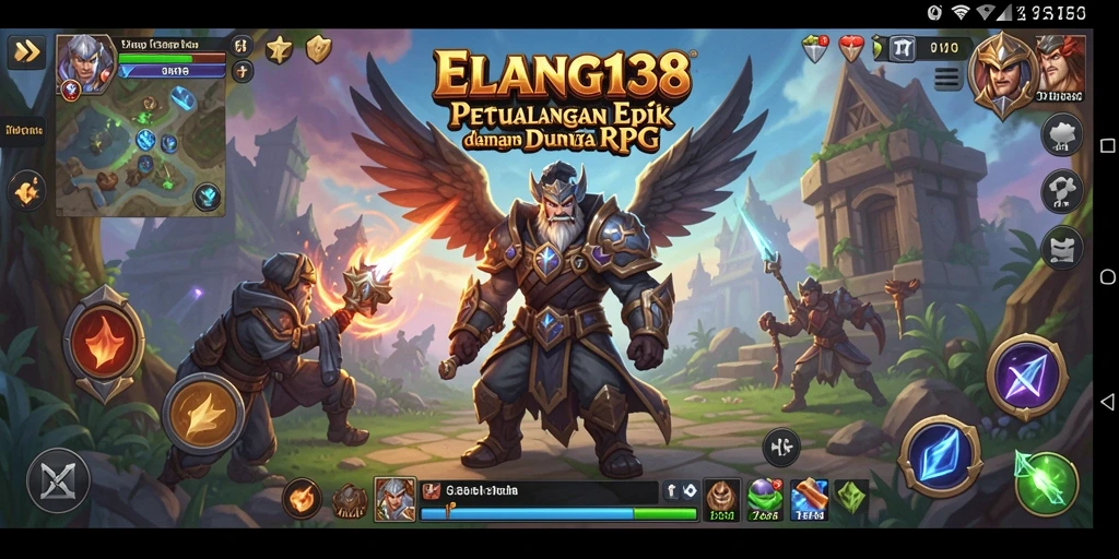 Tampilan gameplay RPG yang memukau dalam ELANG138.