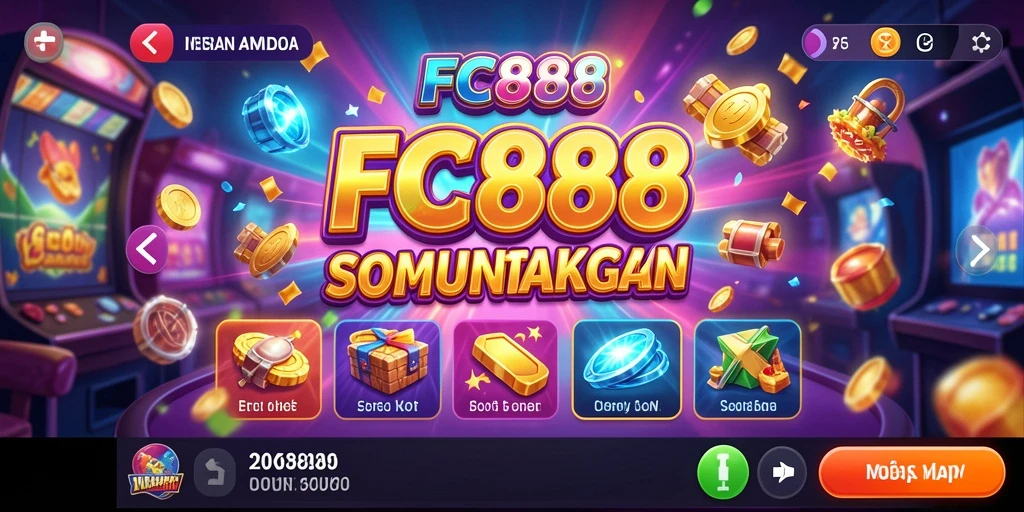 Tampilan menarik dari gameplay FC888 yang penuh warna.