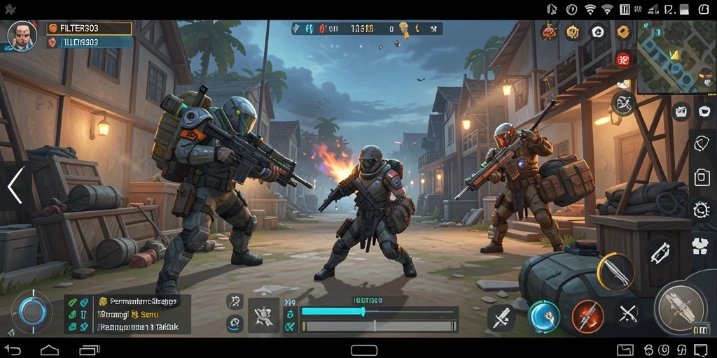 Tampilan gameplay FILTER303 menampilkan momen taktik yang mendebarkan.