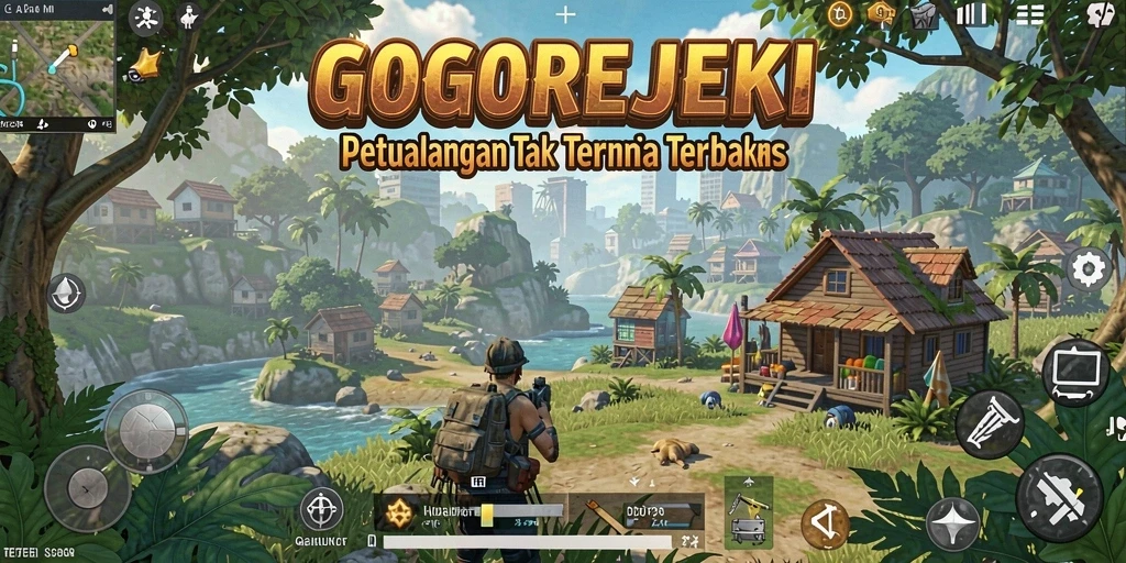 Screenshot menunjukkan gameplay GOGOREJEKI yang menakjubkan di dunia terbuka.