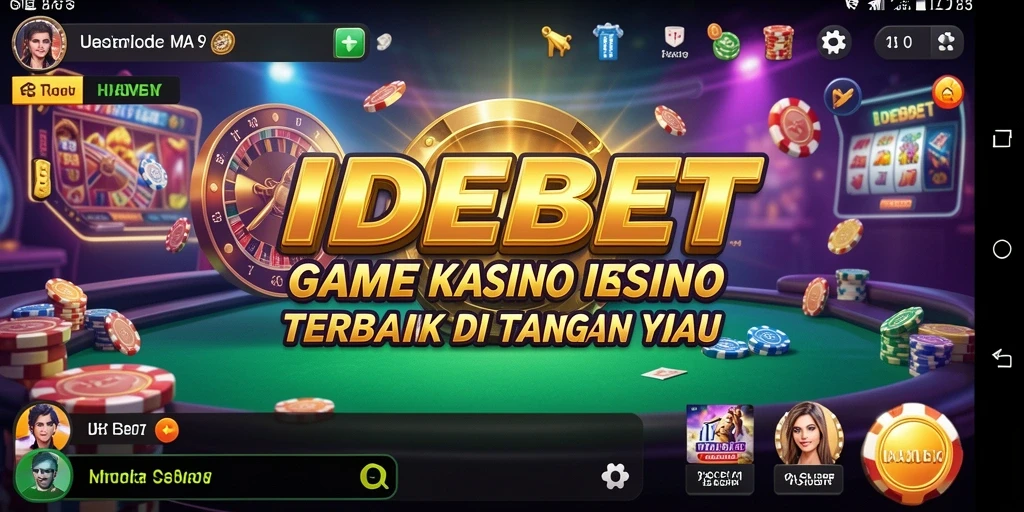Tampilan menarik IDEBET dengan gameplay Kasino yang mengasyikkan.