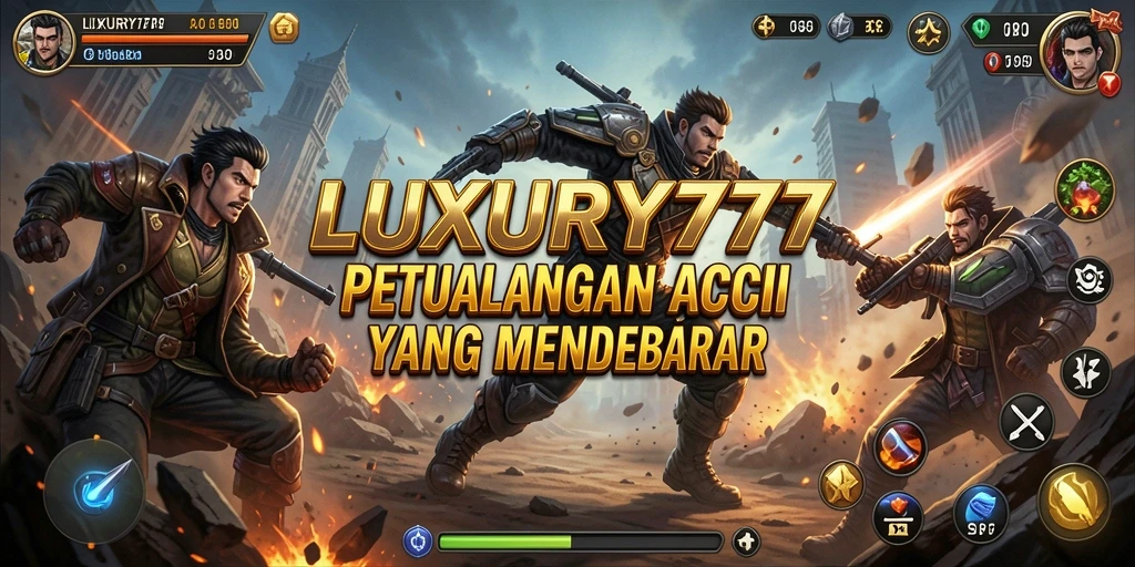 Tampilan gameplay LUXURY777 yang penuh aksi dan petualangan.
