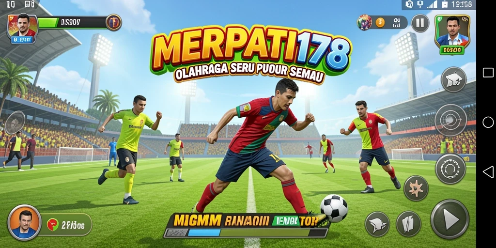 Tangkapan layar gameplay <strong>MERPATI178</strong> menampilkan aksi mendebarkan dalam permainan olahraga.