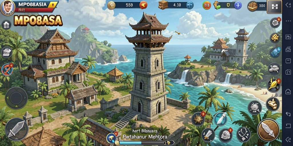 Gameplay Tower Defense yang menegangkan dan strategis.