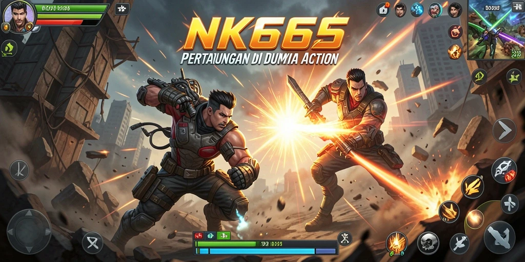 Screenshot NK666 menampilkan aksi pertarungan yang mendebarkan.