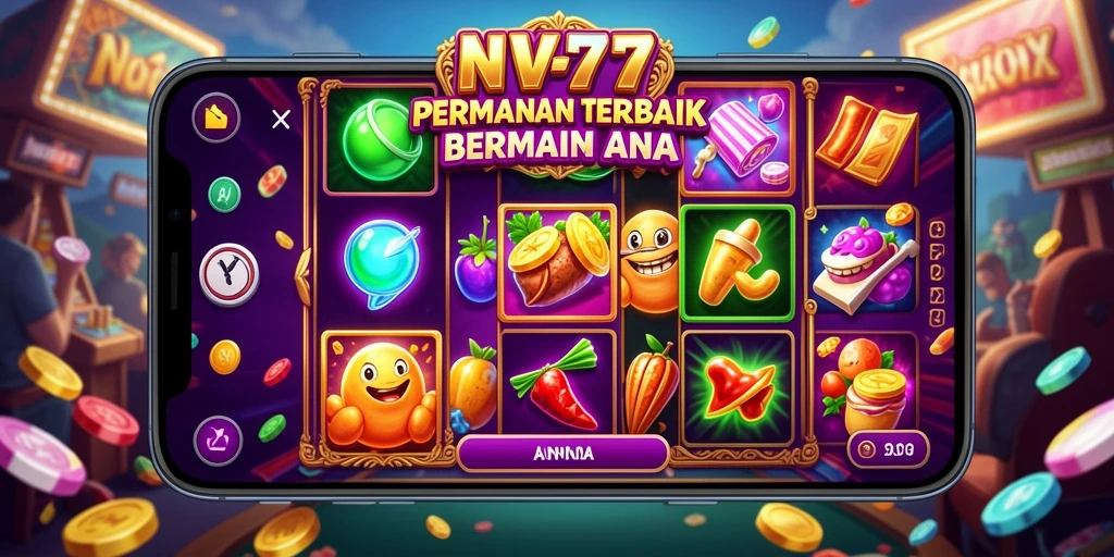 Tampilan gameplay slot NV77 yang menarik dan interaktif.