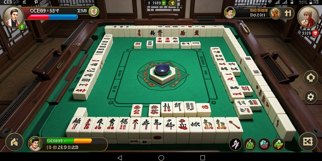 Tampilan gameplay OCE69 yang menampilkan keseruan bermain Mahjong.