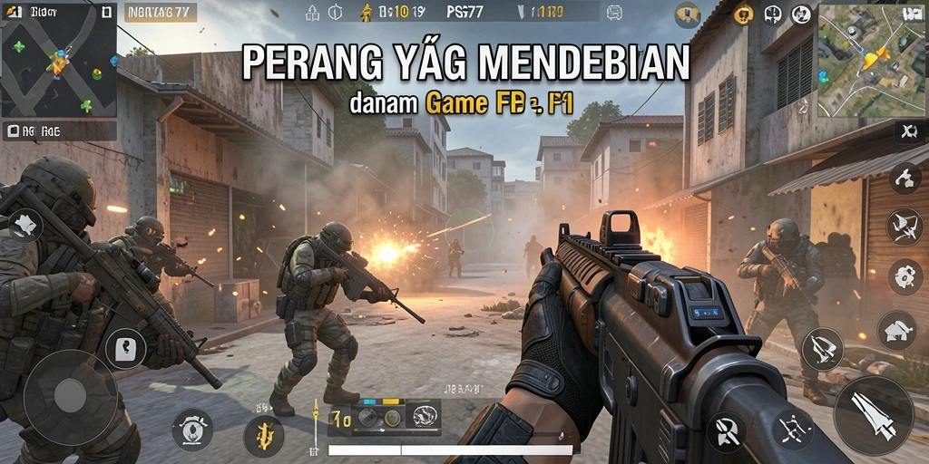 Screenshot utama PSG77 menampilkan aksi seru dalam gameplay FPS.
