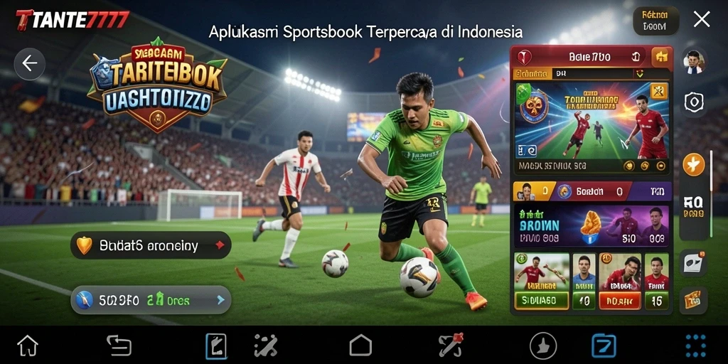 Tampilan menarik dari aplikasi TANTE777 yang menampilkan taruhan olahraga.