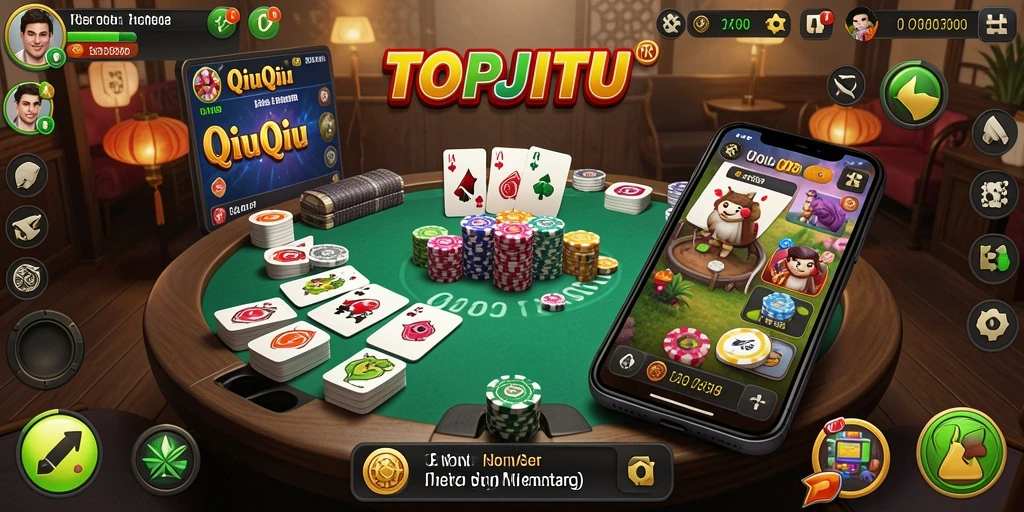 Gameplay menarik dan kompetitif di TOPJITU QiuQiu.