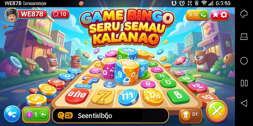 Tampilan gameplay Bingo yang seru dan interaktif di WE878.