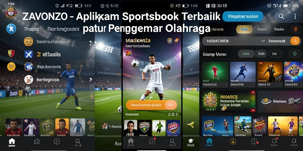 Tampilan menarik dari gameplay taruhan olahraga di ZAVONZO.